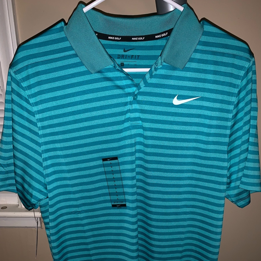Nike Golf Mens Teal Polo: Size Small